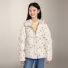 Deesha Girls' Floral Hooded Down Jacket