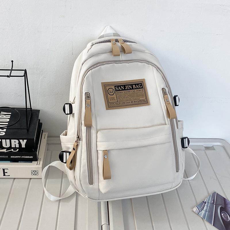 Üniversite ve Ortaokul Öğrencileri İçin Çok Yönlü Büyük Kapasiteli Sırt Çantası: Modaya Uygun, Unisex, Çift Omuz Askılı, Bilgisayar Dostu