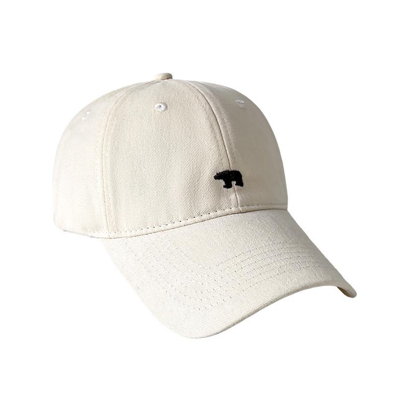 Summer American Baseball Cap Children'S Versatile Soft Top Polar Bear Peaked Cap Men'S Trend Brand Face Small Sunscreen Cap