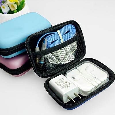 Leichte, tragbare Aufbewahrungstasche – Organisieren Sie Ihre Kabel, Ohrhörer und Zubehör mit Leichtigkeit – Robuste, minimalistische Hartschalen-Datenkabeltasche für unterwegs
