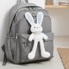 Creative Design Plush Rabbit Pendant Soft Stuffed Schoolbag Pendant  Christmas Gift
