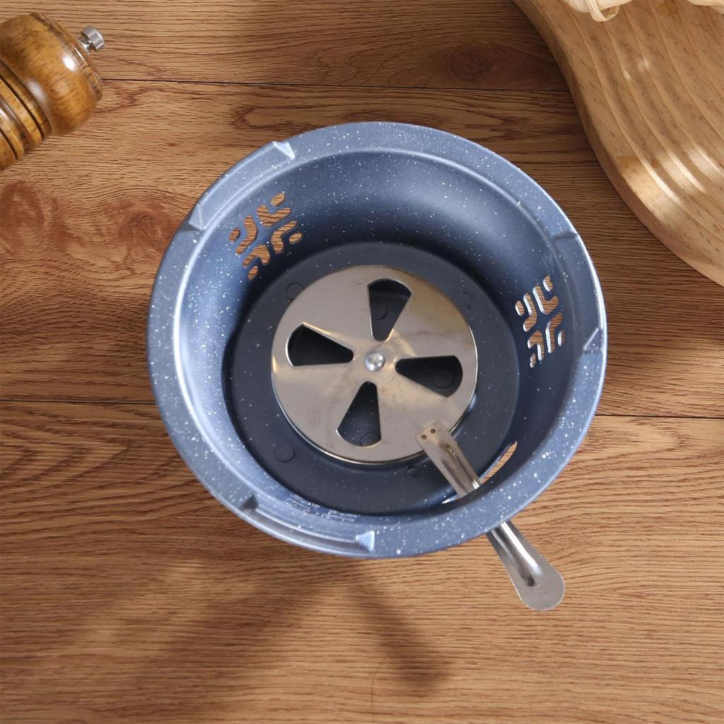 Pentola calda portatile antiaderente con bruciatore ad alcol, 2 in 1 cuocitore per pentola secca per cucina asiatica autentica, per uso domestico o ristorante