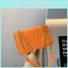 Trendy Street Style Pu Leather Square Bag With Embossed Butterfly Chain 2024 Summer