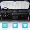 For Jeep Wrangler JK-JKU-TJ Sun Visor Windshield Sun Shade Cover UV Heat Protector Fit 1996-2000 2001 To 2018 2/4 Door Models