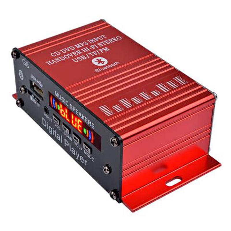 G8 Auto 12V 200W 2 Kanal Digital Power Verstärker Stereo Bluetooth Aux Fm Mp3