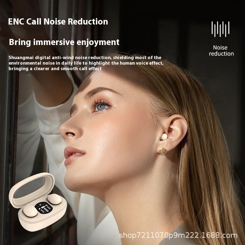 Unsichtbares, ultra-mini-kabelloses Bluetooth-Headset im Ohr, versteckt, echtes kabelloses, ultralanges Leben, HD-Anruf