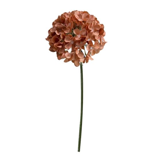 

Realistic Artificial Hydrangea Flower Large Lifelike Faux Silk Flower with Stem Full Fake Hydrangeas Bouquet for Wedding Centerpiece Baby Shower Party кавовий