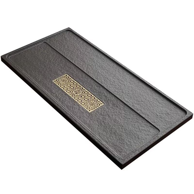 

Natural Inkstone Tea Tray with Drainage