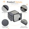 4 Pcs Travel Compressed Packing Cubes Storage Bag With Shoe Bag Mesh Waterproof Portable Suitcase Handbag Luggage Organizer