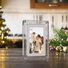 Acrylic Digital Photo Frame 5 Inch 1000mAh IPS Screen 4G Memory Volume Button Speaker Type C Cut Gift for Loved Porta Retrato