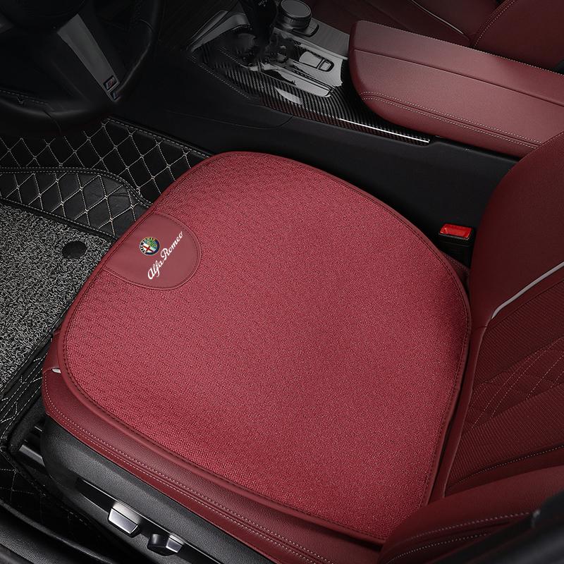 Ice Silk Car Seat Cover Summer Breathable Seat Cushion Accessories For Alfa Romeo Giulietta Mito 159 Giulia Stelvio 156 147