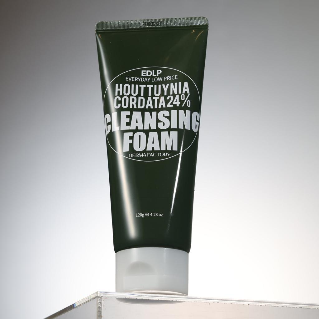 DERMA FACTORY EDLP Houttuynia Cordata 24% Cleansing Foam - 120g