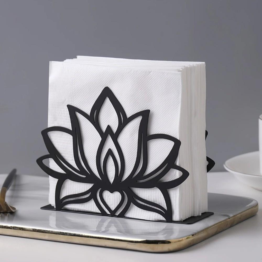 Elegant Napkin Holder Black Vertical Tissue Holder High Quality Tissue Dispenser Restaurant Use