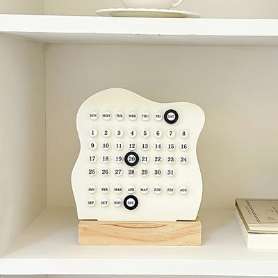 2026 New Circular Calendar Handmade DIY Collar Creative Personalized Office Desktop Decoration Ornament Student Learning Timer