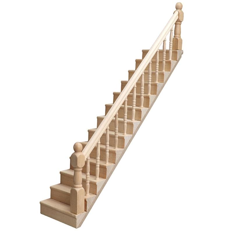 Einfache Holztreppe für Tiny Homes Abnehmbare Struktur Kindersicher Ressource Handwerksgrundlagen 2 Einheiten