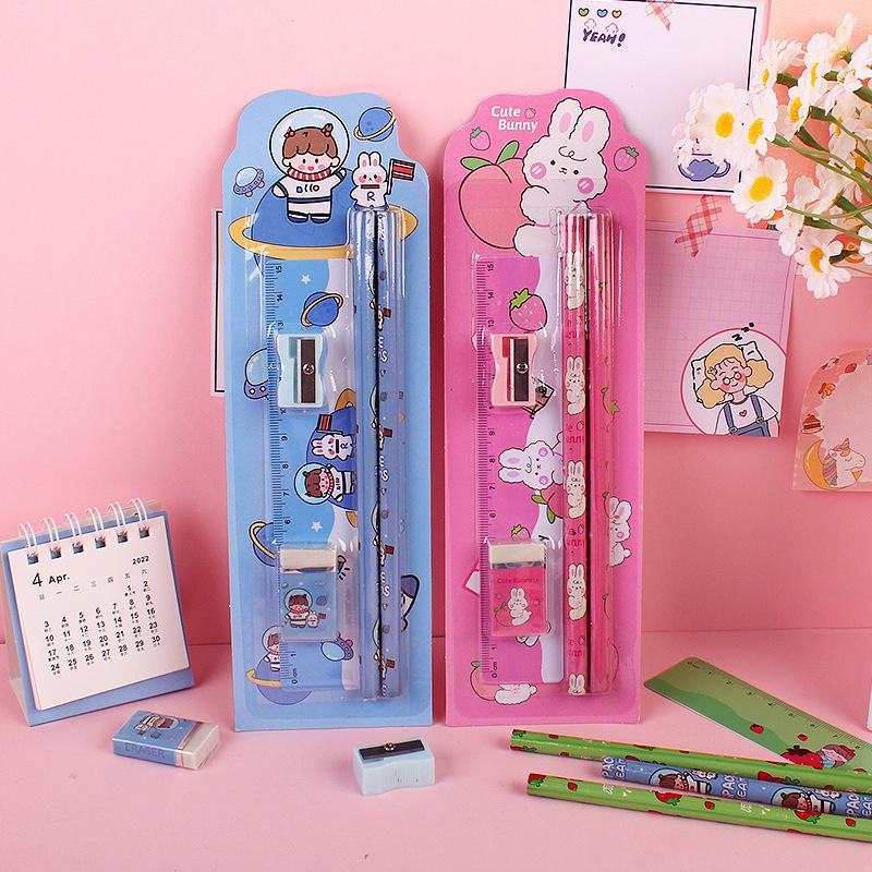 Creative Children's Stationery: 5-Piece Pencil Set for Kindergarten and Primary School Prizes