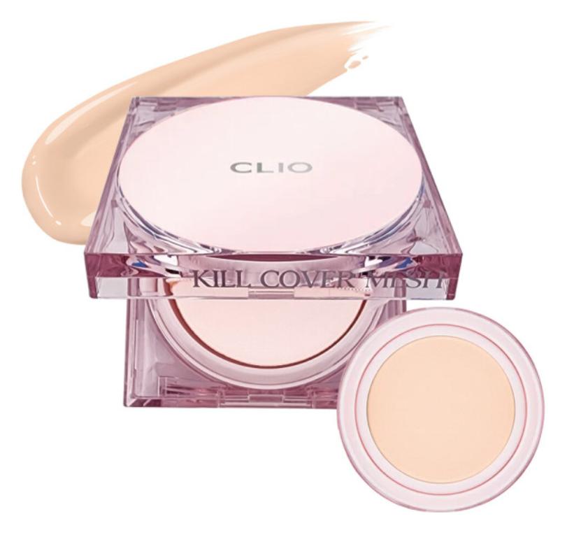 

Clio Kill Cover Mesh Glow Cushion Set 15g + Refill 15g #03 Linen жовтий/бежевий