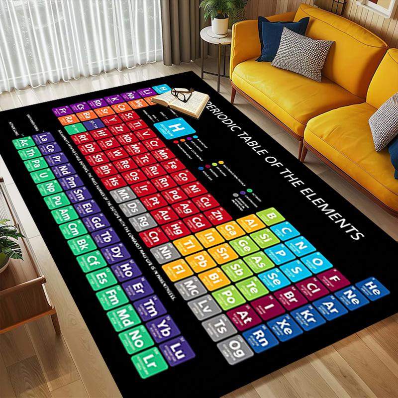 Periodic Table Living Room Nonslip Area Rug Soft Carpet For Bedroom Game Playroom Sofa Office Home Decor Doormat Christmas Gift C926839