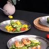 Yibo Platinum 5-Piece Stainless Steel Dinner Plate Set