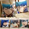 S-Sawamura Eijun Pillow Case Anti-dustmite Pillowcase Invisible Zipper Silky Sofa Cushion Cover
