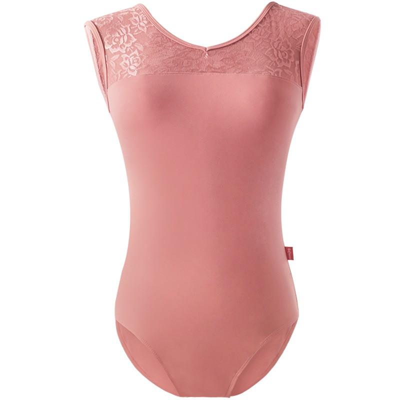 Adult Womens Lace Sleeveless Ballet Leotard Nylon Dance Practice Top Stage Performance