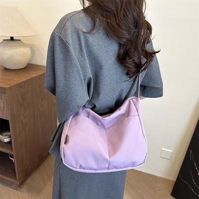 New Casual Messenger Canvas Bag, Simple Large-capacity Shoulder Bag, Niche Design Sense, Daily Commuter Bag