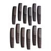 12pcs portable plastic anti-static double-sided dense toothed hair combs salon hair comb tools Special for real hair wigs