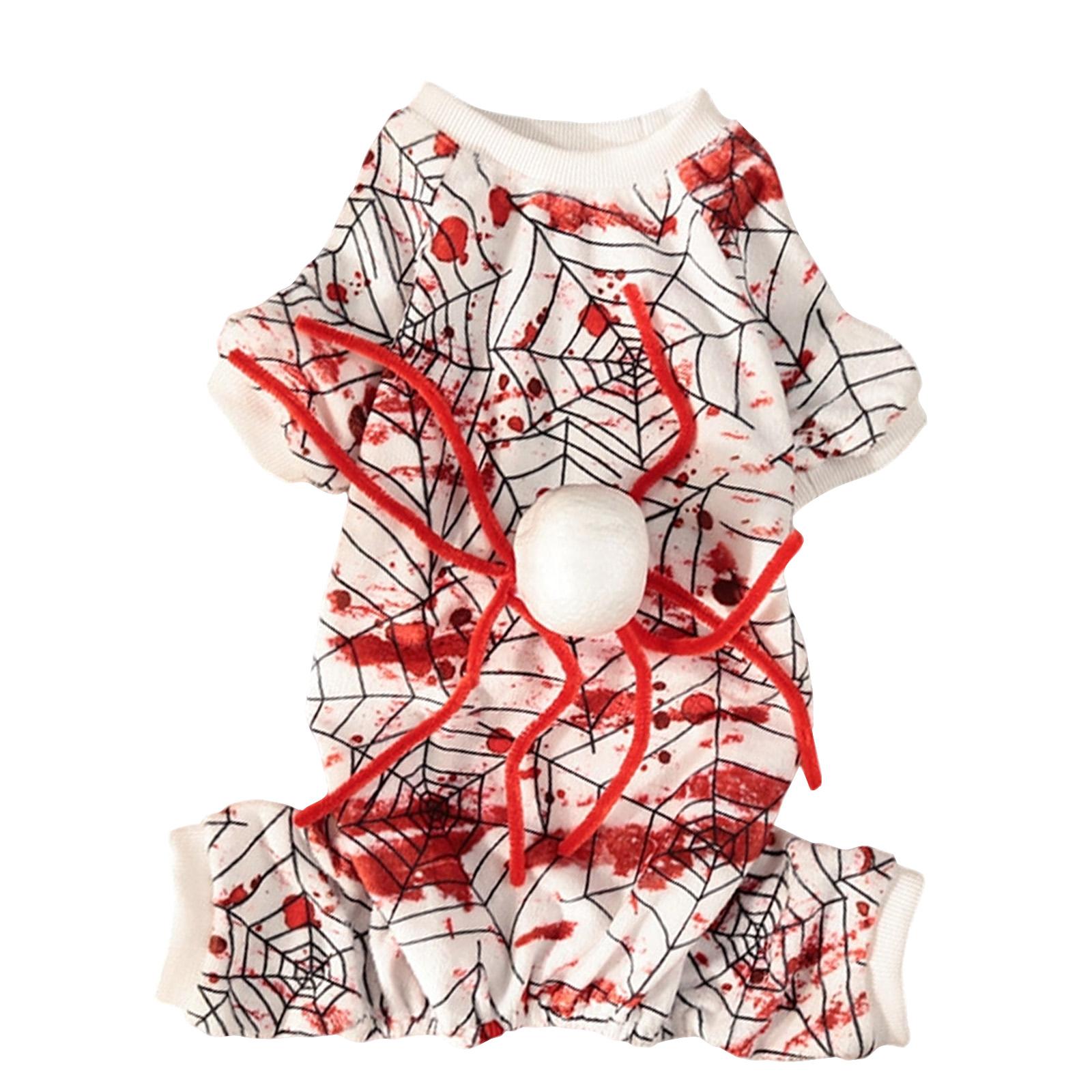 Red Pet Costume for Small Dogs and Cats - Halloween Outfit