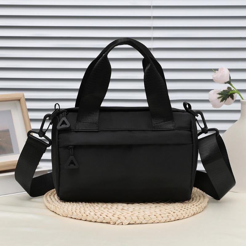 Summer new multi-purpose girls' small cloth bag shoulder crossbody portable casual female student multi-zipper cloth bag