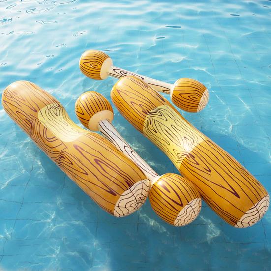 4 Pcs Floating Row Flexible Inflatable PVC Swimming Playing Floating Bar for Pool