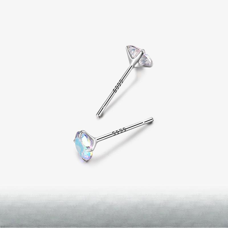 Diamond Earrings, Gentle Wind Earrings, Women's Temperament, Ear Piercing Earrings, Fashionable and Simple Ear Decorations