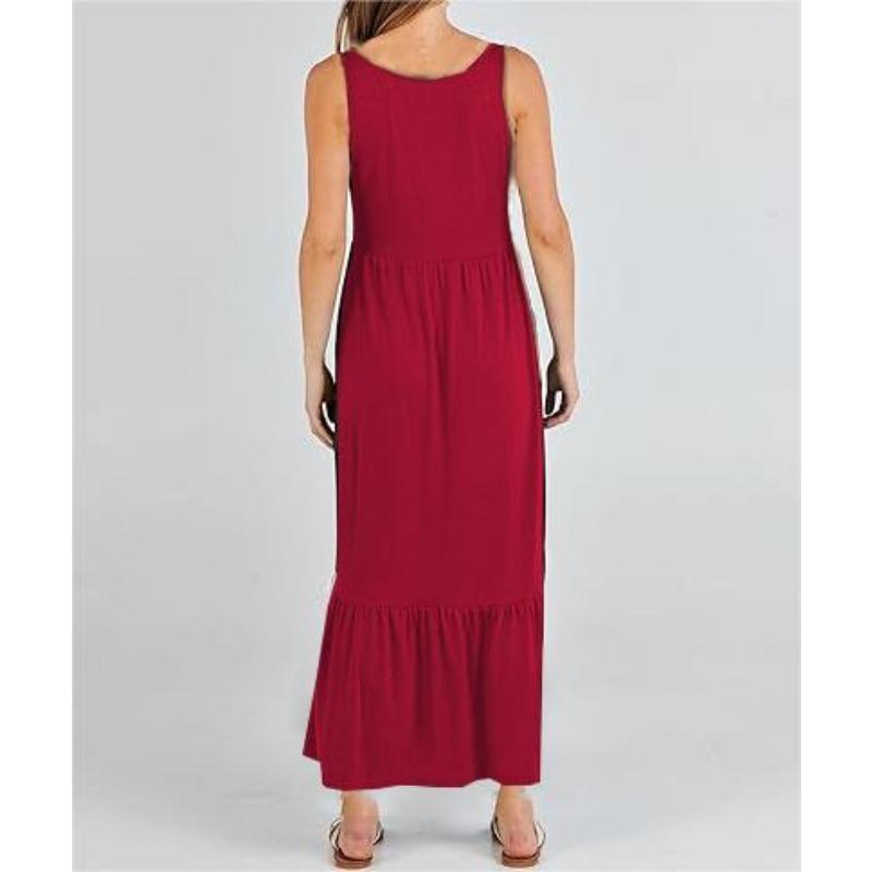 YYFS Abiti casual senza maniche con bretelle, a tinta unita, con stampa, da donna, estivi e primaverili