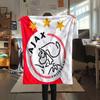 1PC AFC Ajax Patterned Flannel Blanket Suitable For All Seasons for Home Decor Warmth and Comfort Gifts Holiday Present