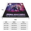 Jonas Music Concert Album Flannel Blankets Quality Super Warm Brothers Guitar Bedding Throws Winter Camp Bedroom Cute Bedspread