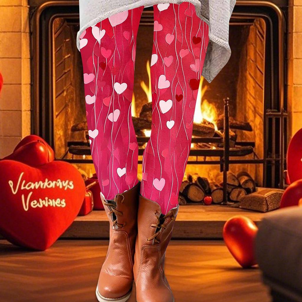 Spodnie damskie z nadrukiem, elastyczne, miękkie, bawełniane, legginsy, codzienne, domowe piżamy