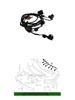 CLS W218 Front Parking Sensor Wiring Harness for Mercedes-Benz (2015-2018)