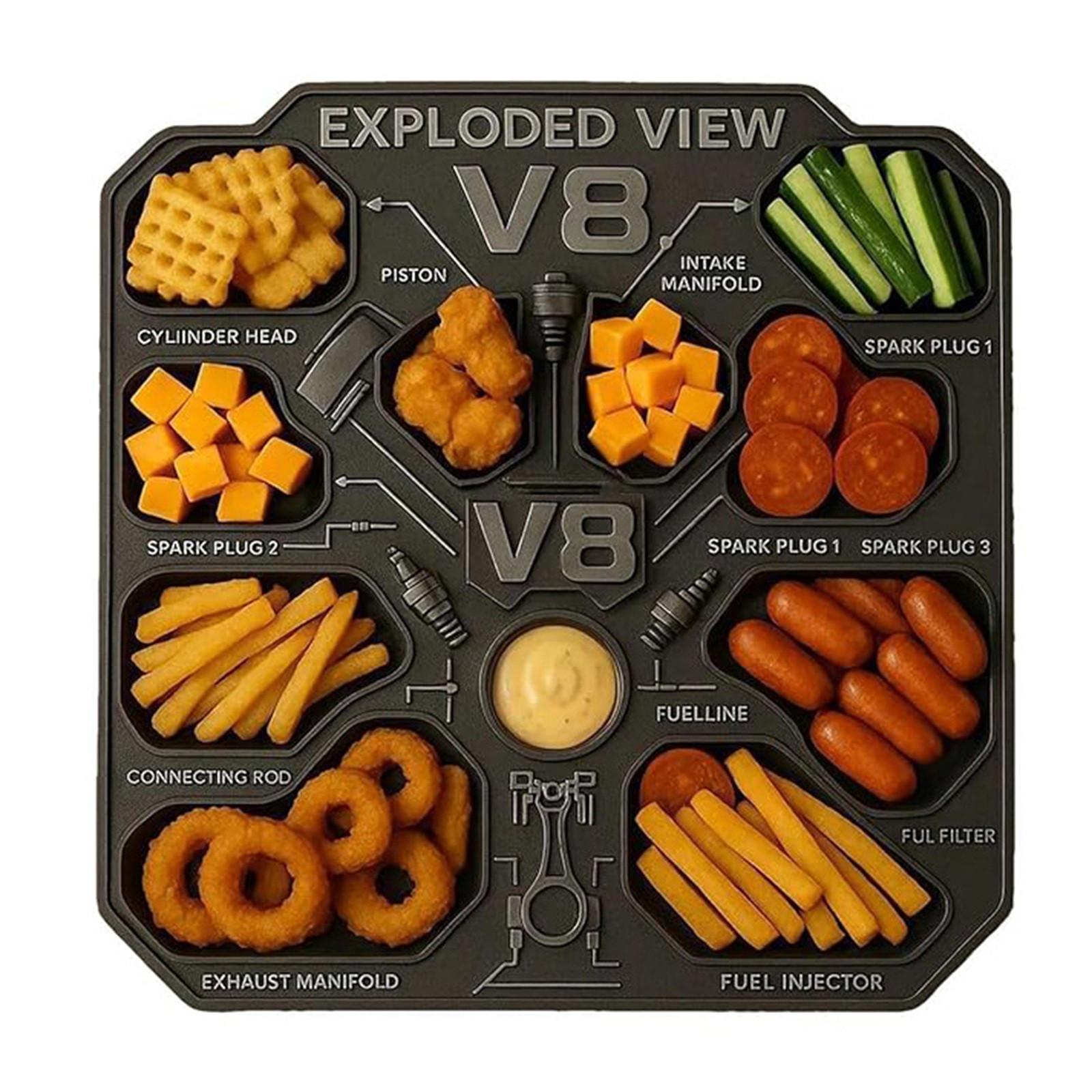 

Индустриальный поднос «Ветер» для сыра, мяса и фруктов – уникальный подарок для любителей виноделия и гостеприимных хозяев One Size