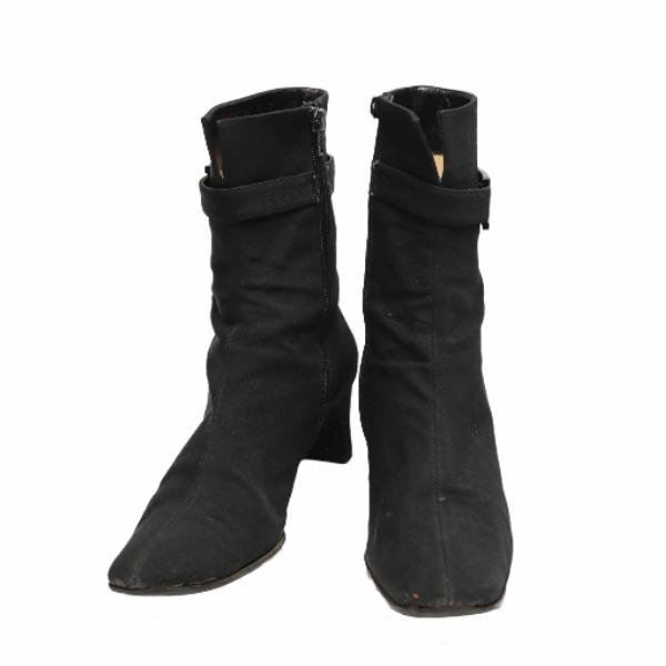 Salvatore Ferragamo short boots 7C boots black Women Used
