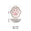 Japanese Style Ceramic Dessert Sauce Dish Tableware Cute Creative Cartoon Lucky Cat Pattern Water Drop Shape Fruit Sushi Plates
