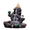 Creative Resin Backflow Incense Burner with Flowing Cloud Smoke Effect and Incense Cones - Entrance Ornament