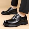 Designer Big Head Derby Shoes for Men Solid Color Fashion Casual Platform Shoe Male Spring Autumn High Quality Leather Shoes Man