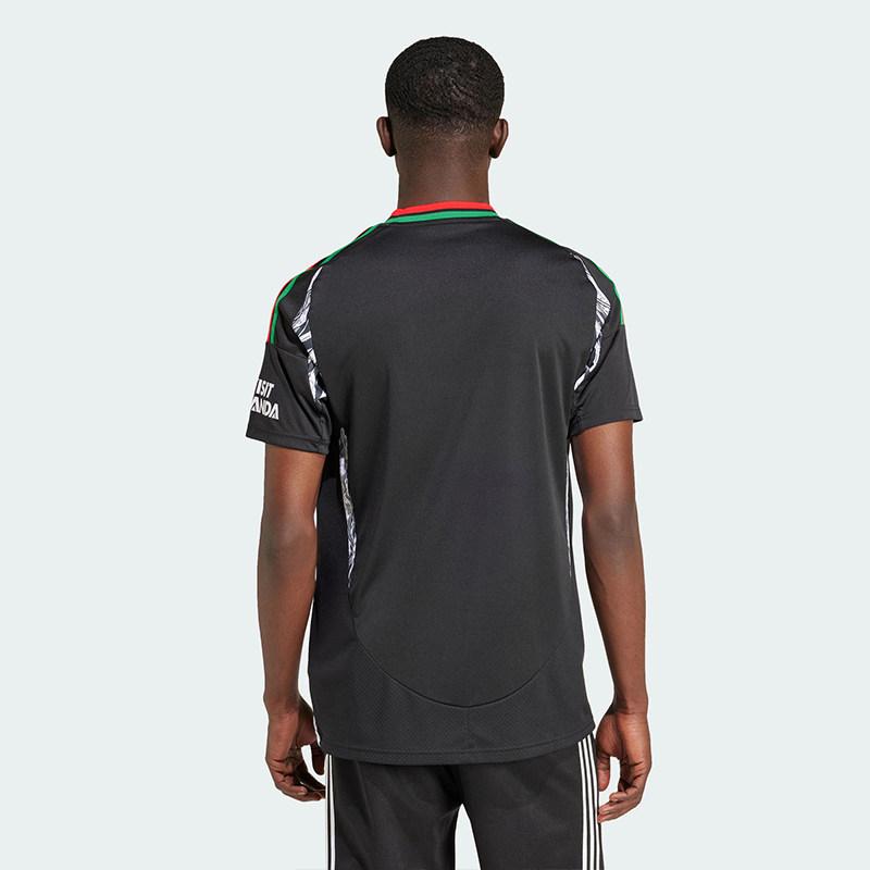 Adidas Arsenal AEROREADY 24/25 Auswärts Labrum London V-Ausschnitt Kapuze Kurzarm Fußballtrikot für Herren - Schwarz