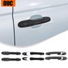 ABS Kohlefaser/ Schwarz Auto Außen Türgriff Abdeckung Zierleiste für Fiat 500 500c Abarth 595 595C 695 2007-2025 Auto Zubehör