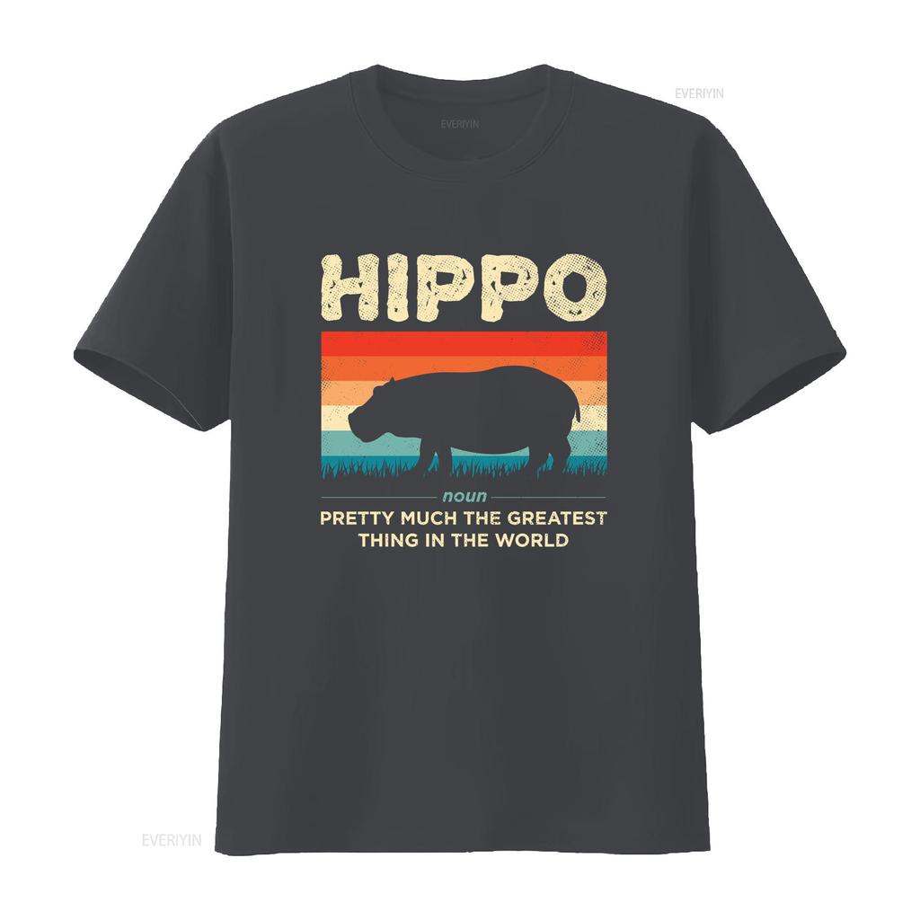 Funny Hippo Definition Hippopotamus Vintage Retro T Shirt Cute Hippos Costume African Wildlife Animals Lover Zoo Trip vintage