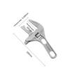 Extra Large Opening Bathroom Plumbing Wrench Faucet Pipe Tubing Hand Tool  Basin Sink Hardware