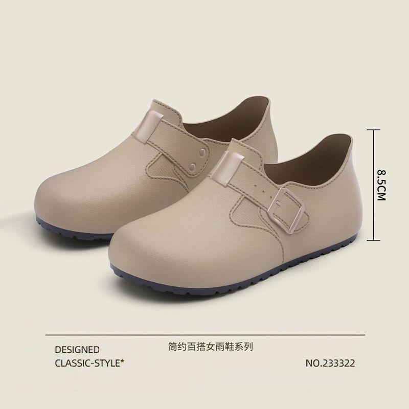 

Spring heightening solid color mid-mouth spring and autumn single shoes short sleeve student flat bottom college style 36