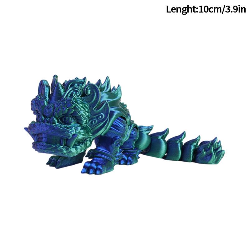 

Миниатюрная фигурка льва, напечатанная на 3D-принтере, украшение, модель китайского танца льва, напечатанная на 3D-принтере, подвижная фигурка, домашний декор, ремесло