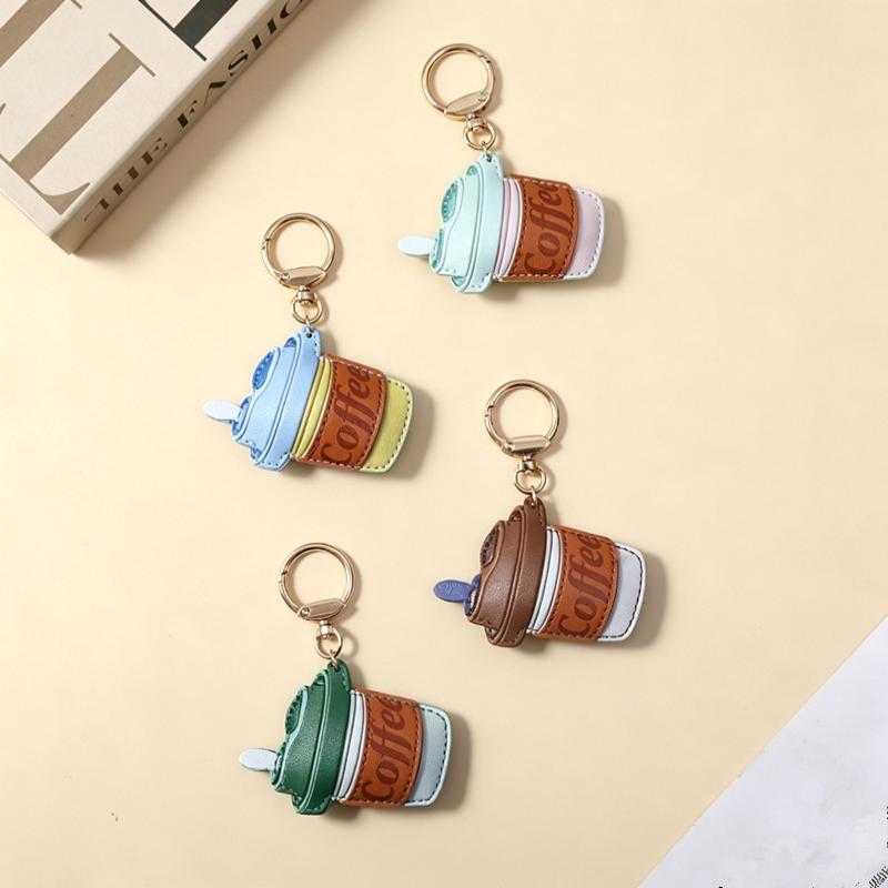 Ins Kreativ Cool Süßigkeiten Leder Kaffeebecher Stil Mode Tasche Hängende Dekoration Handyhülle Anhänger Kette Schlüsselanhänger