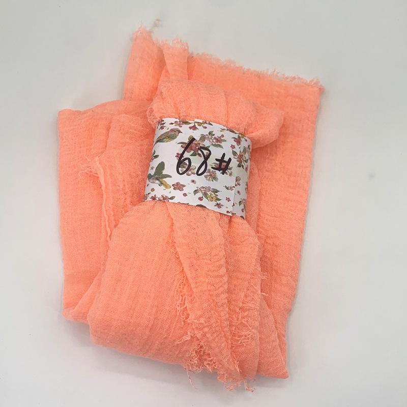 Women Cotton Scarf New Summer Girls Solid Color Sunscreen Thin Scarves Soft Shawl Foulard Viscose Spring Lady Wrap Shawls