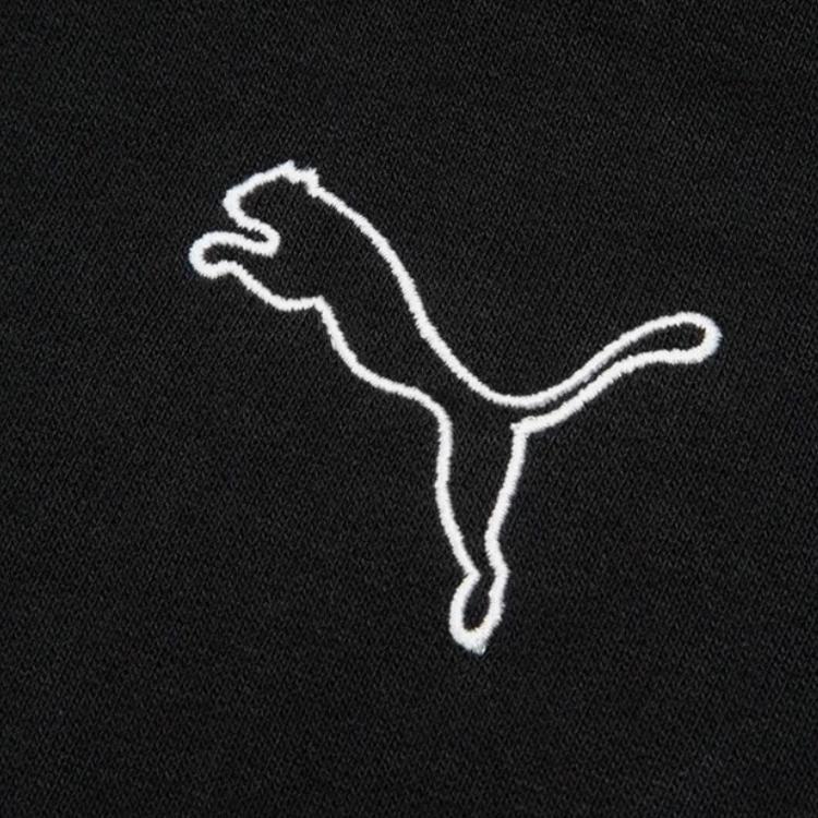 Puma Sports Lifestyle Series Solid Color Casual Vintage Hoodie Long Sleeve Sweatshirt Women hoodies Black 673417-01